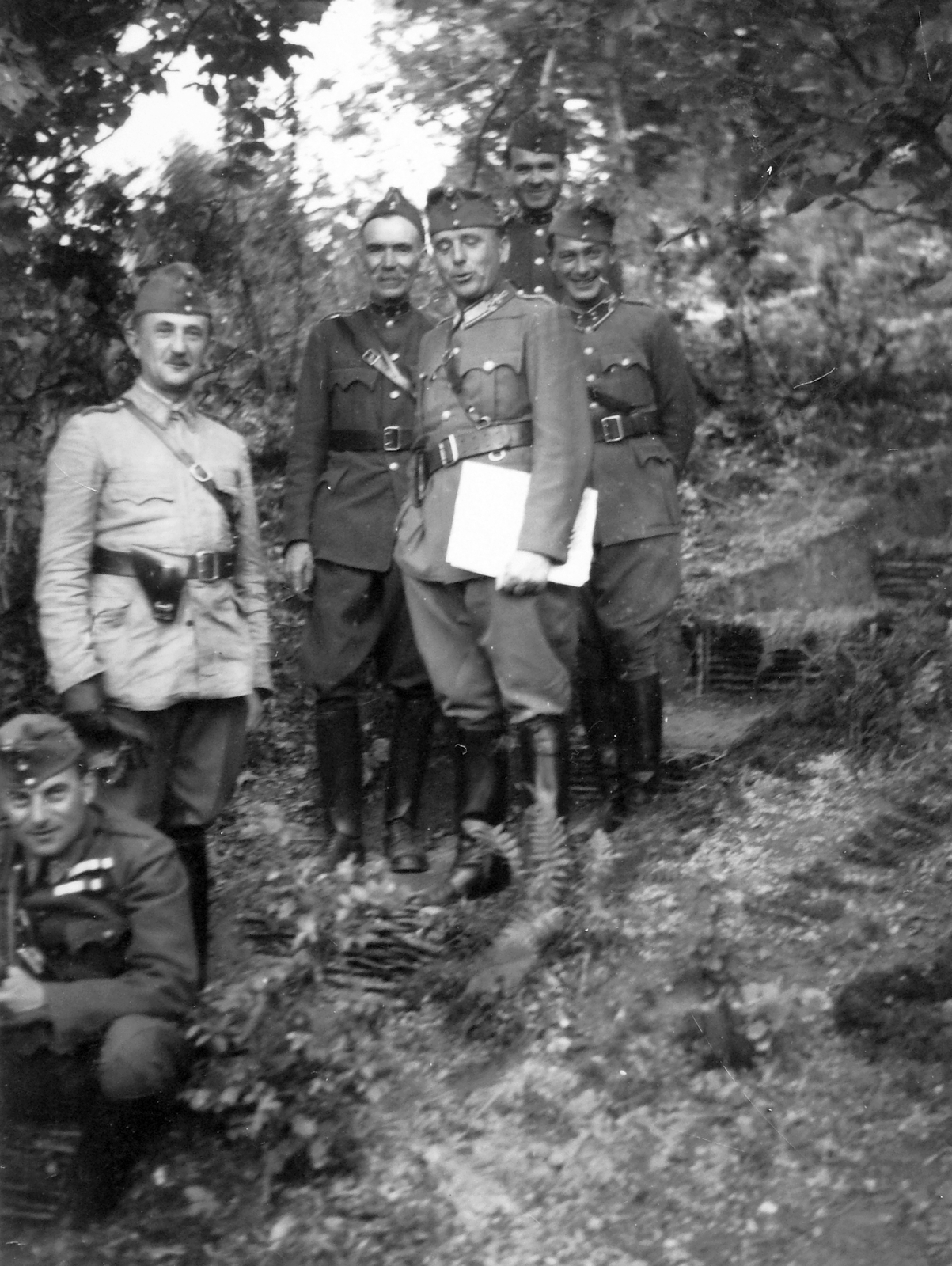 1936, Lencse Zoltán, uniform, tableau, soldier, Fortepan #19437