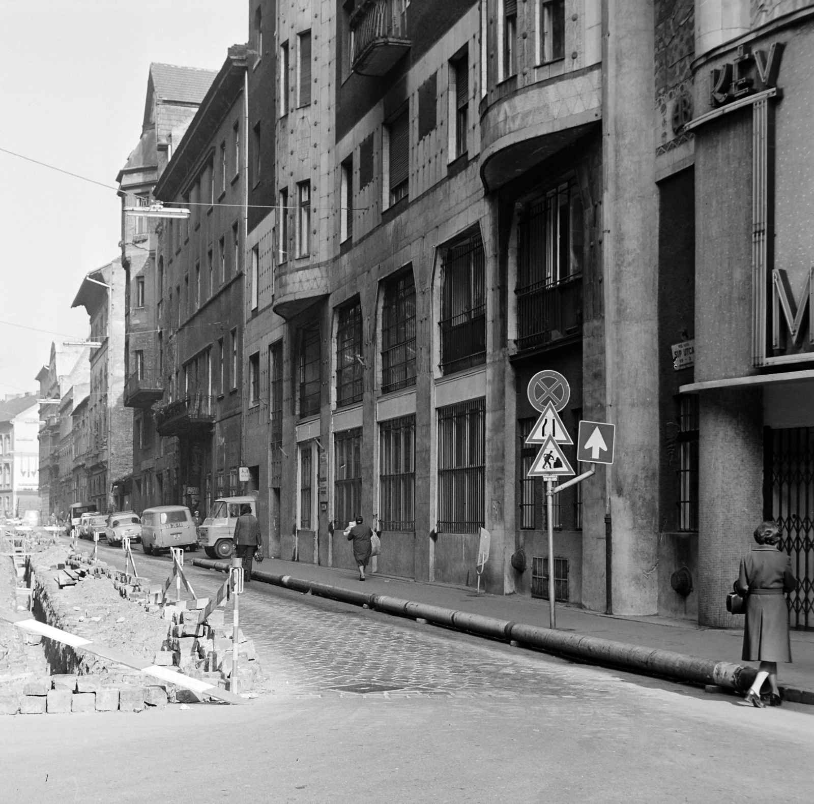 Hungary, Budapest VII., Síp utca a Dohány utcától a Wesselényi utca felé nézve., 1974, Bojár Sándor, Budapest, Fortepan #194857