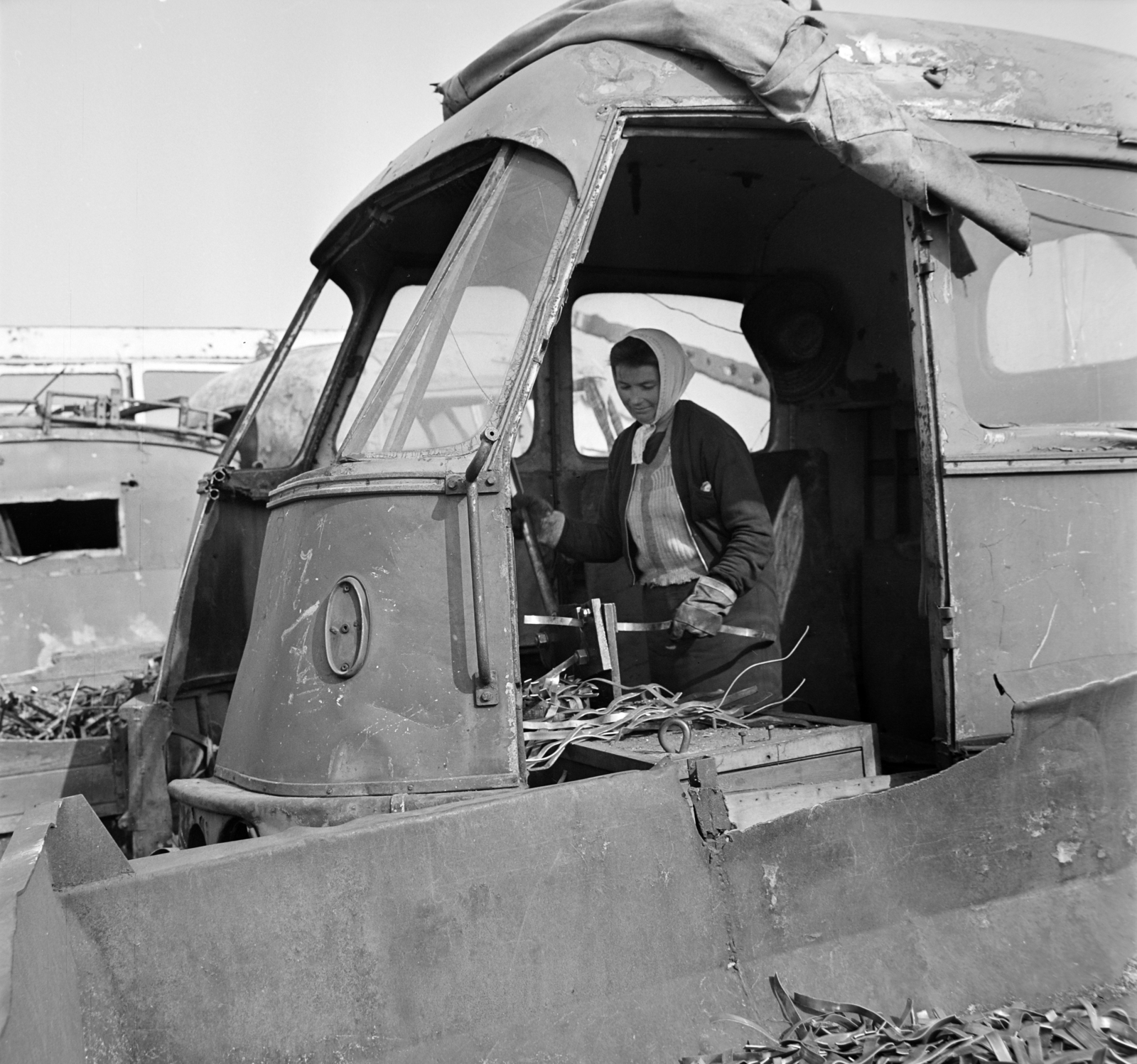 1970, Bojár Sándor, wreck, Fortepan #194990