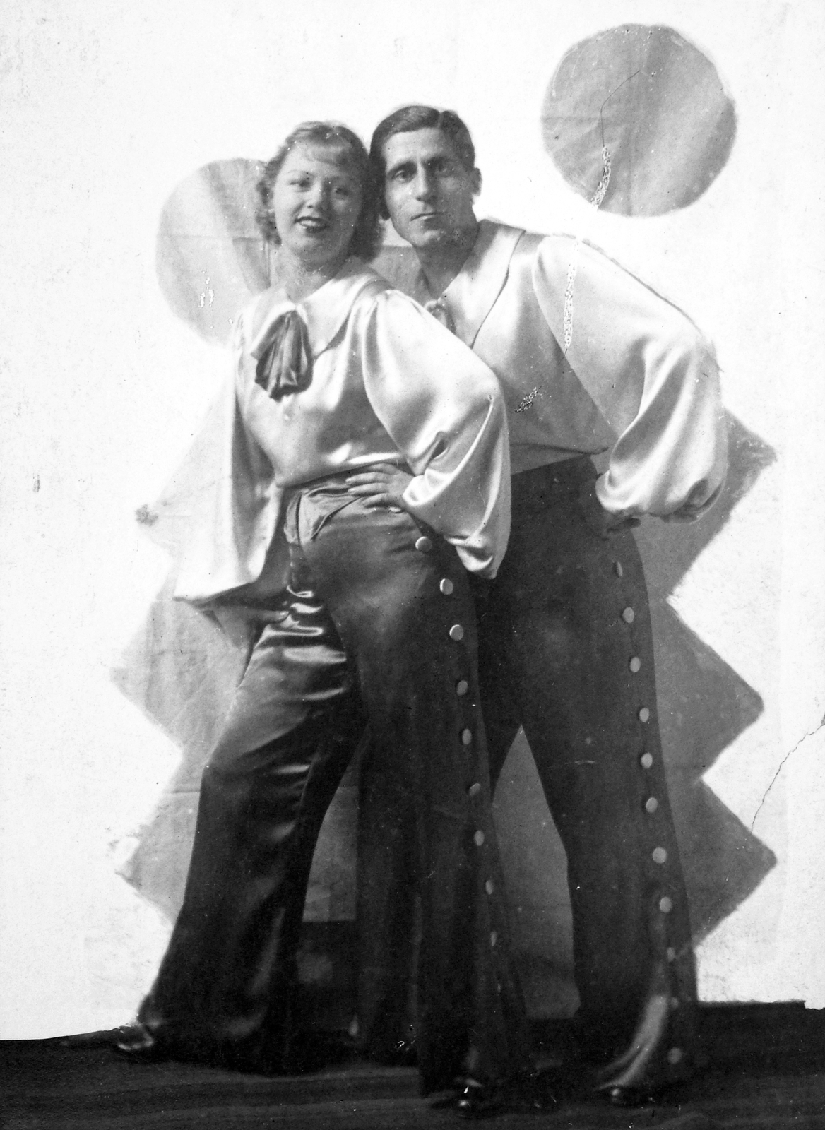 1930, Fortepan, costume, man, woman, double portrait, Fortepan #19530