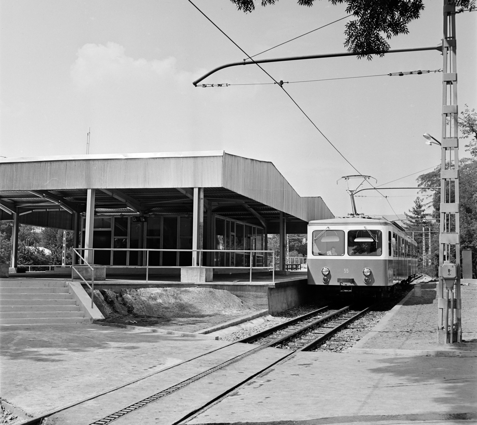 Magyarország, Városmajor, Budapest XII., a Fogaskerekű végállomása., 1973, Bojár Sándor, Budapest, Fortepan #195335