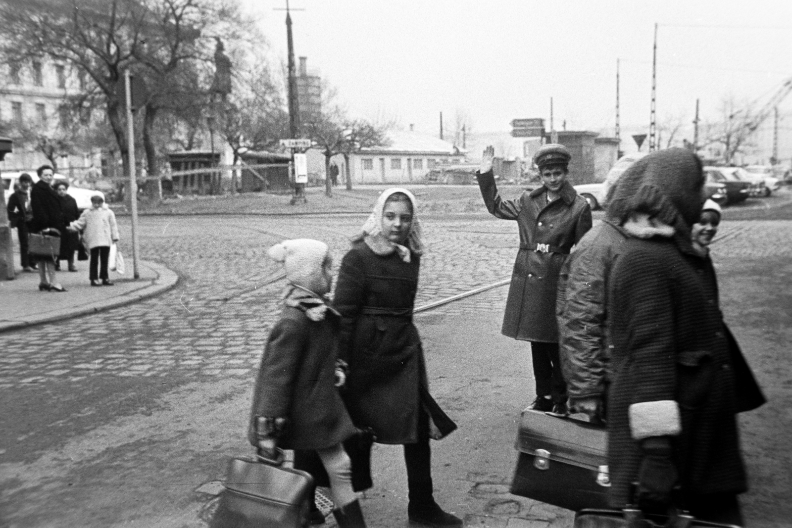 Hungary, Budapest II., Bem József utca, közlekedési úttörőjárőr a Bem József térnél., 1970, Bojár Sándor, Budapest, Fortepan #195565