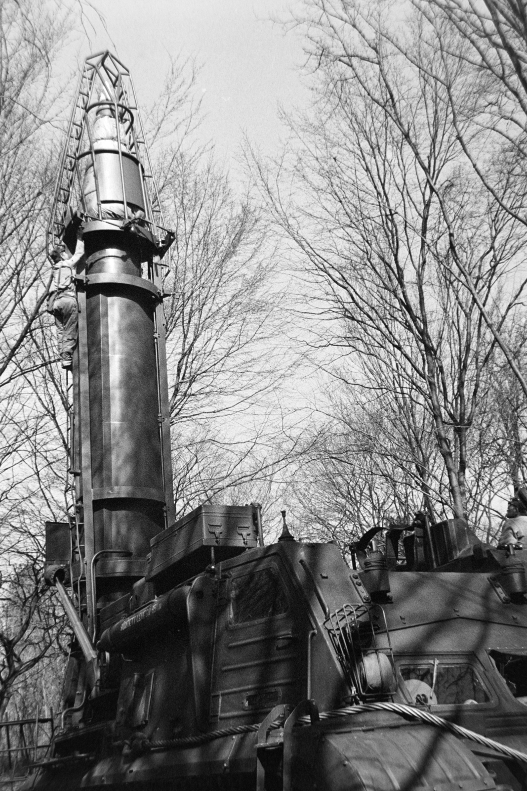 Hungary, a Magyar Néphadsereg R-11M (SS-1B Scud A) típusú harcászati-hadműveleti nukleáris robbanófejjel is ellátható rakétája., 1973, Bojár Sándor, Fortepan #195845
