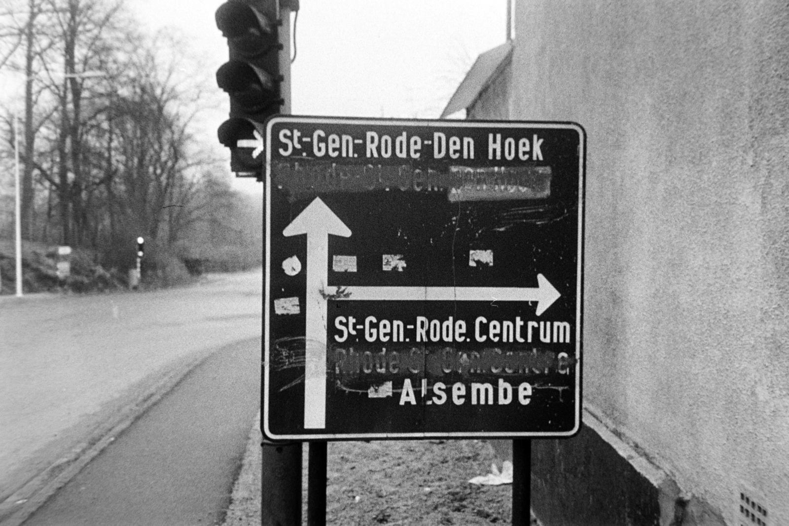 Belgium, Sint-Genesius-Rode, Avenue de la Forêt de Soignes (Zoniënwoudlaan), balra a háttérben a Rue du Culot (Hoekstraat)., 1972, Bojár Sándor, Fortepan #195861