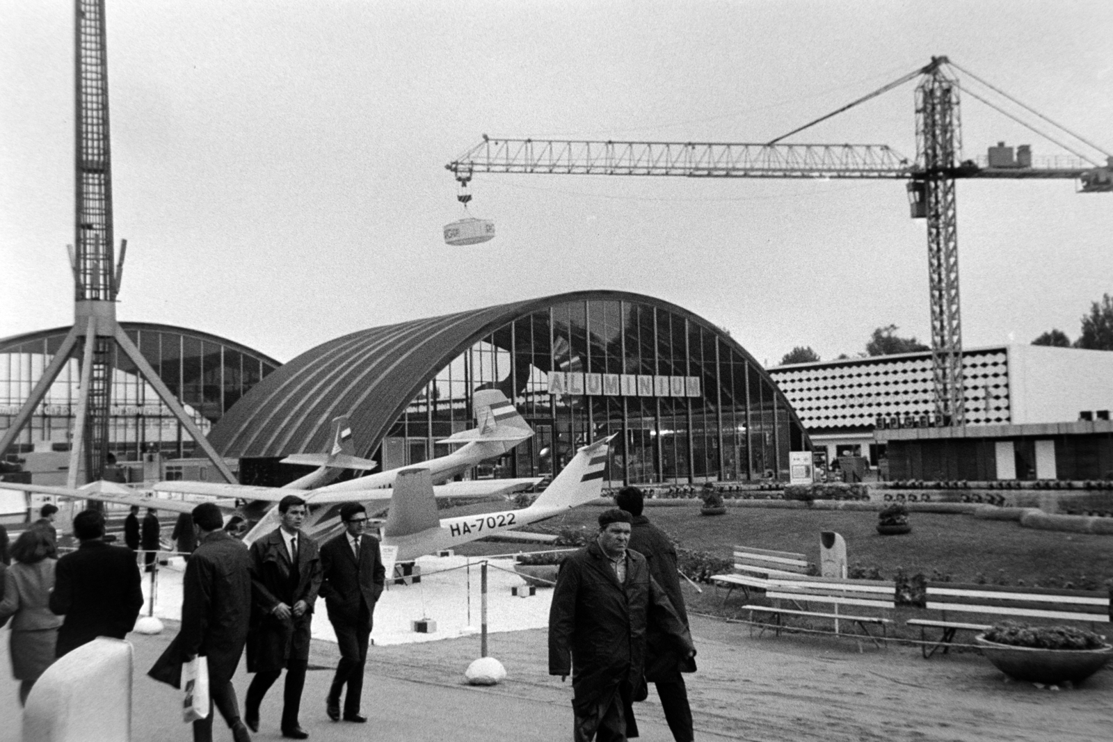 Hungary, Budapest XIV., 1970, Bojár Sándor, international fair, sailplane, Budapest, PG EV.1.K Sparrow, Fortepan #195953