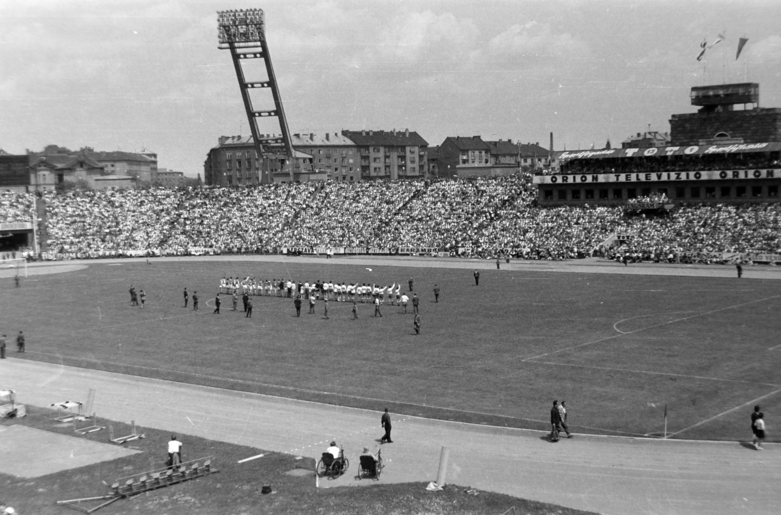 Magyarország, Népstadion, Budapest XIV., Színészek-Újságírók Rangadó (SZÚR) 1964. május 24-én., 1964, Bogyó Virág, Budapest, Fortepan #196031