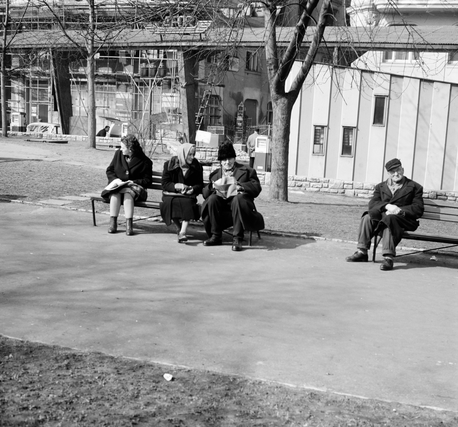 Magyarország, Budapest V., Fővám (Dimitrov) tér, háttérben a Molnár utca torkolata., 1967, Zofia Rydet, Budapest, Fortepan #196178