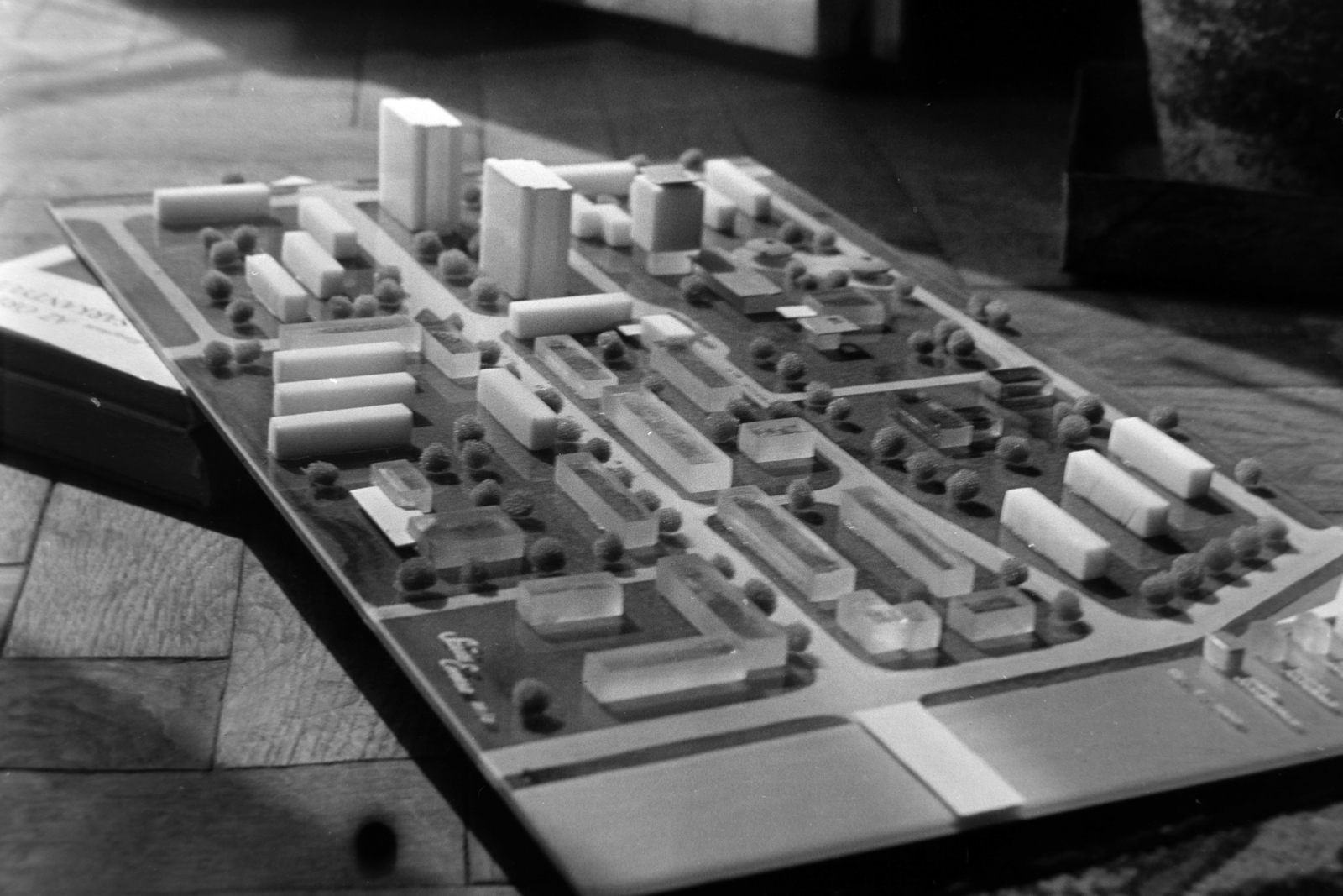 1966, Szűcs Lóránd, blocks, model, Fortepan #196403