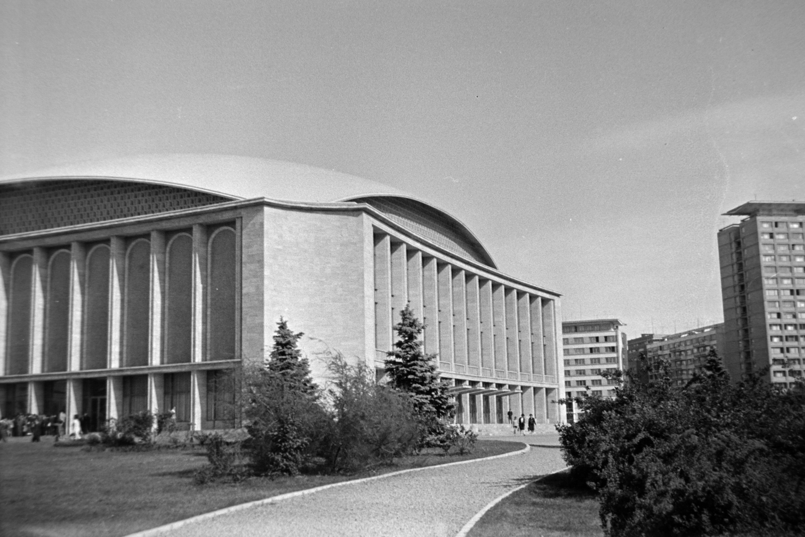 Romania, Bucharest, Strada Ion Câmpineanu (13 Decembrie), Kongresszusi Csarnok (Sala Palatului)., 1966, Szűcs Lóránd, Fortepan #196462