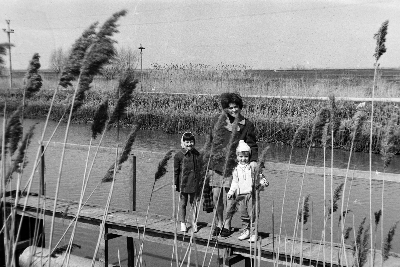 1973, Szűcs Lóránd, pier, kids, mother, Fortepan #196632