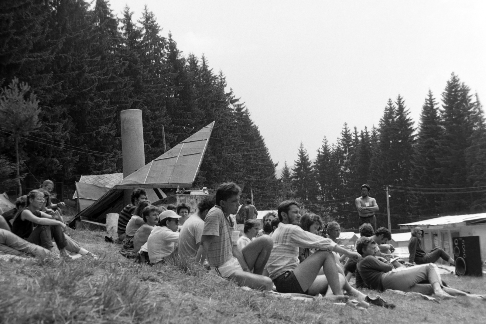 Romania,Transylvania, Băile Balvanyos, I. Bálványosi Nyári Szabadegyetem., 1990, Szűcs Tamás, regime change, Fortepan #196691