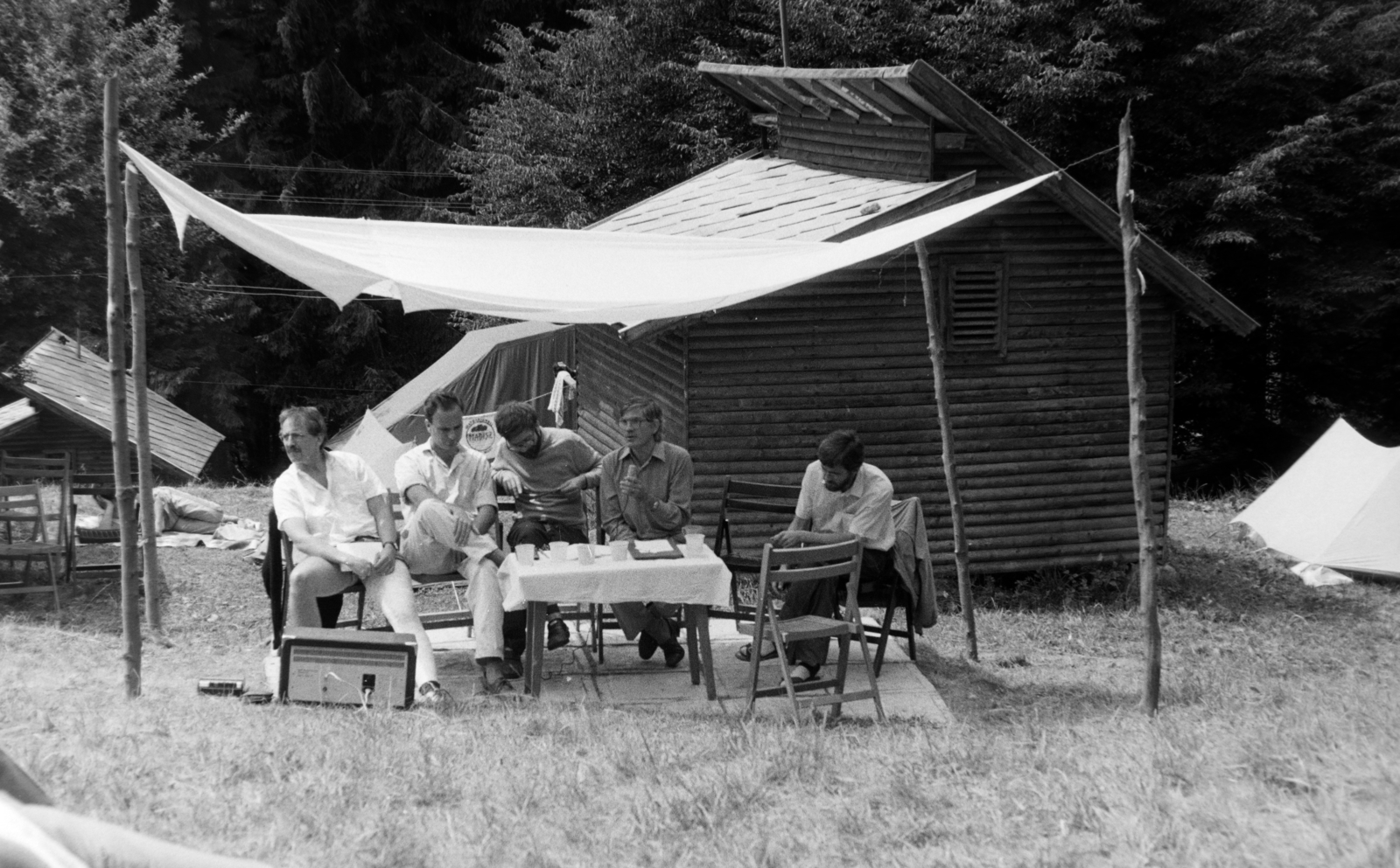 Romania,Transylvania, Băile Balvanyos, I. Bálványosi Nyári Szabadegyetem., 1990, Szűcs Tamás, regime change, Fortepan #196692