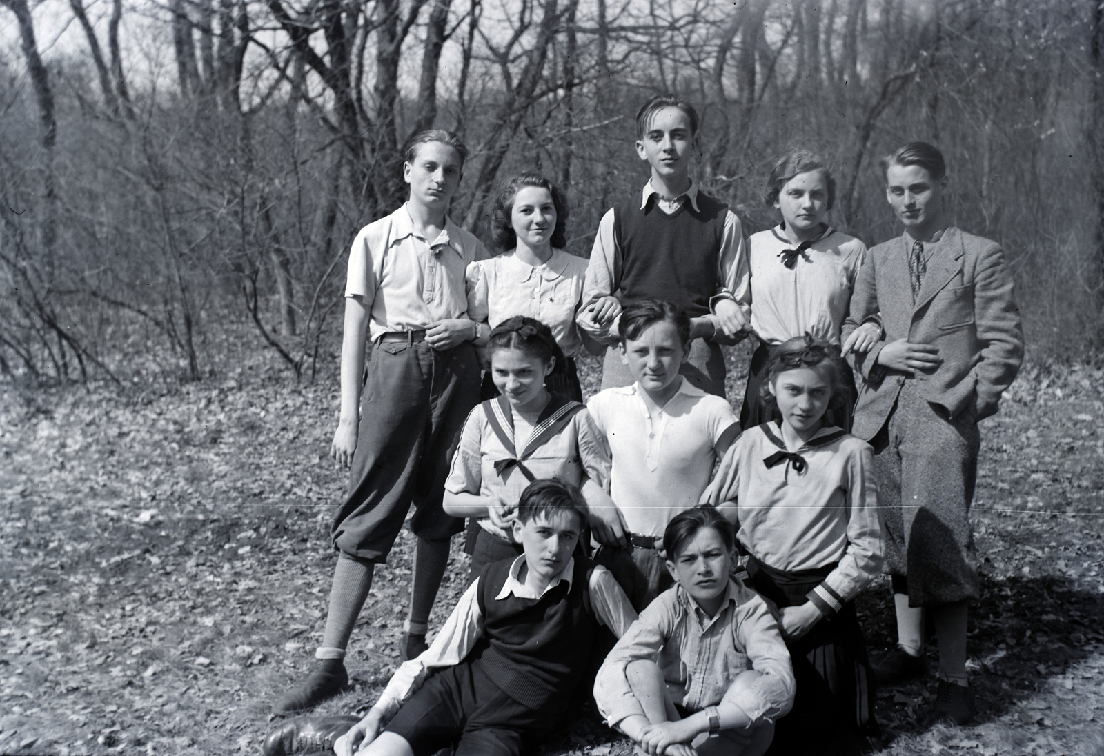 1937, Martin Kornél, tableau, youth, Fortepan #196792