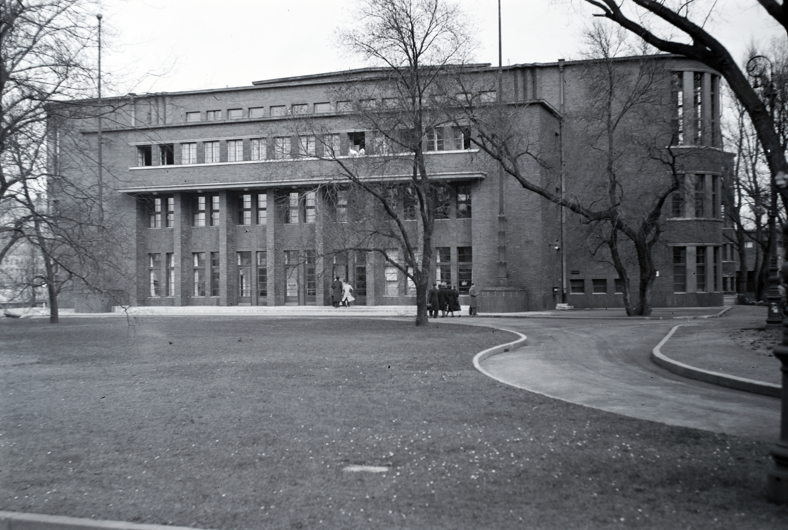 Hungary, Margit Islands, Budapest, Hajós Alfréd Nemzeti Sportuszoda., 1937, Martin Kornél, modern architecture, Fortepan #196794