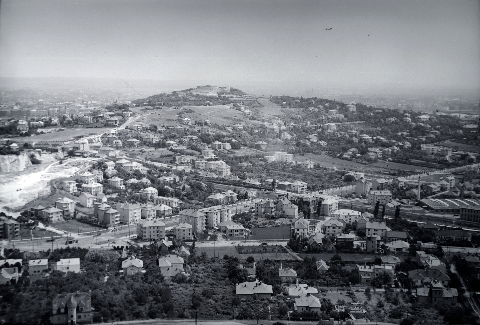 Hungary, Budapest XI., kilátás a Sas-hegyről a Gellért-hegy felé., 1937, Martin Kornél, Budapest, picture, Fortepan #196806