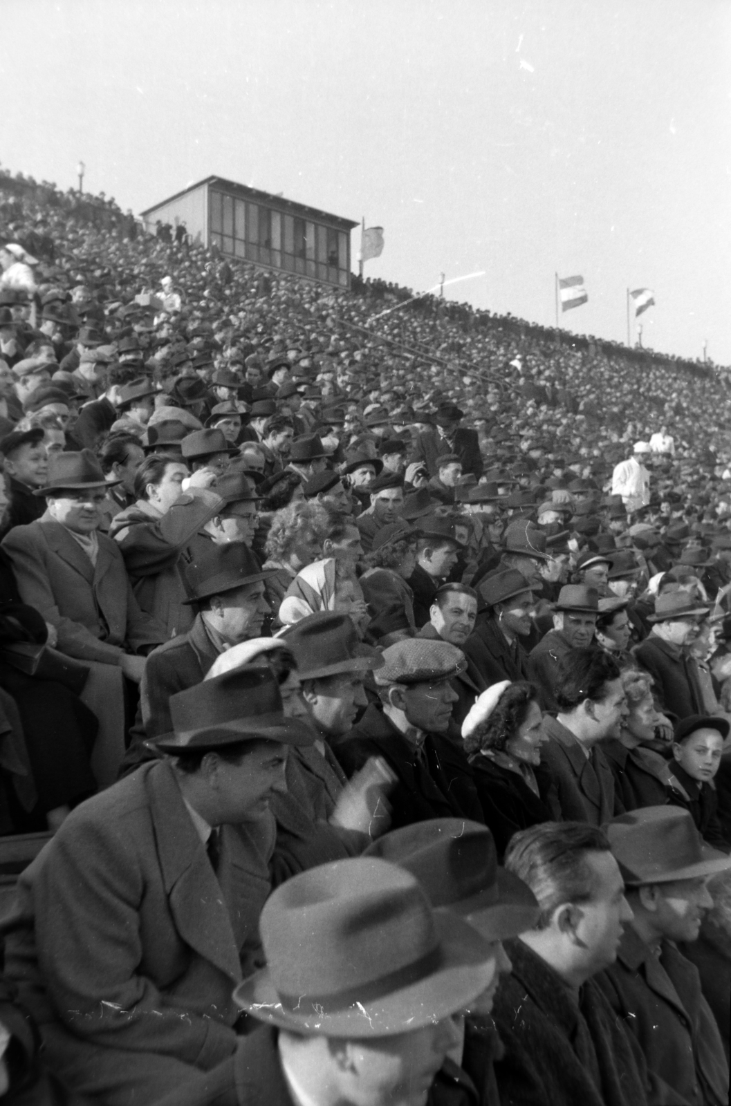 Magyarország, Népstadion, Budapest XIV., 1954, Martin Kornél, Budapest, nézőtér, Fortepan #196878