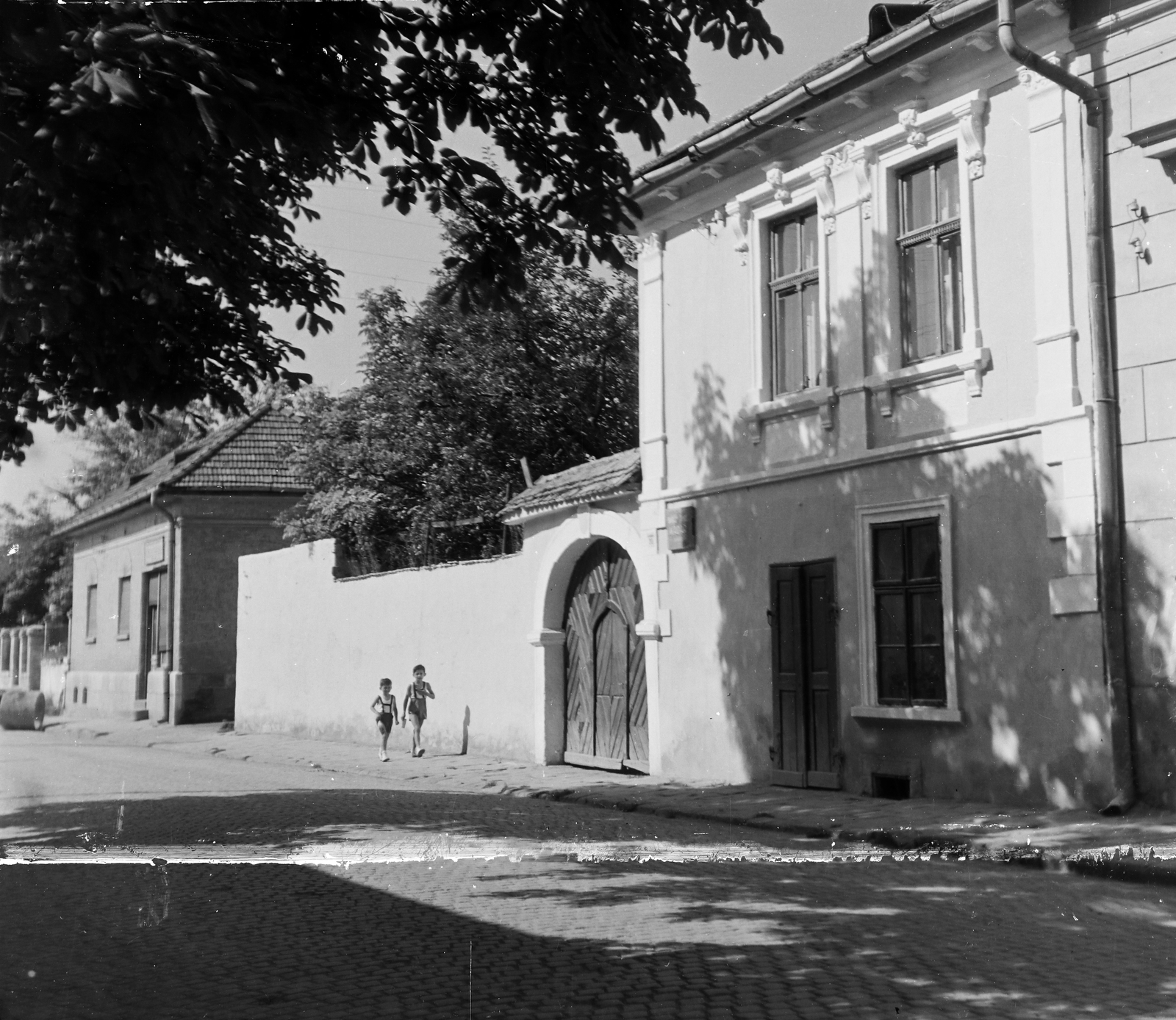 Hungary, Szentendre, Bogdányi utca 30., Bárczy-ház., 1954, Keveházi János, street view, house, Fortepan #197071