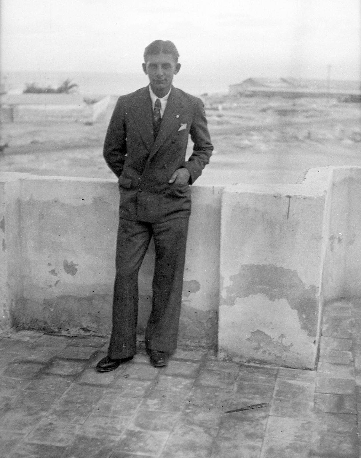 1930, Fortepan, portrait, man, double-breasted coat, Fortepan #19730