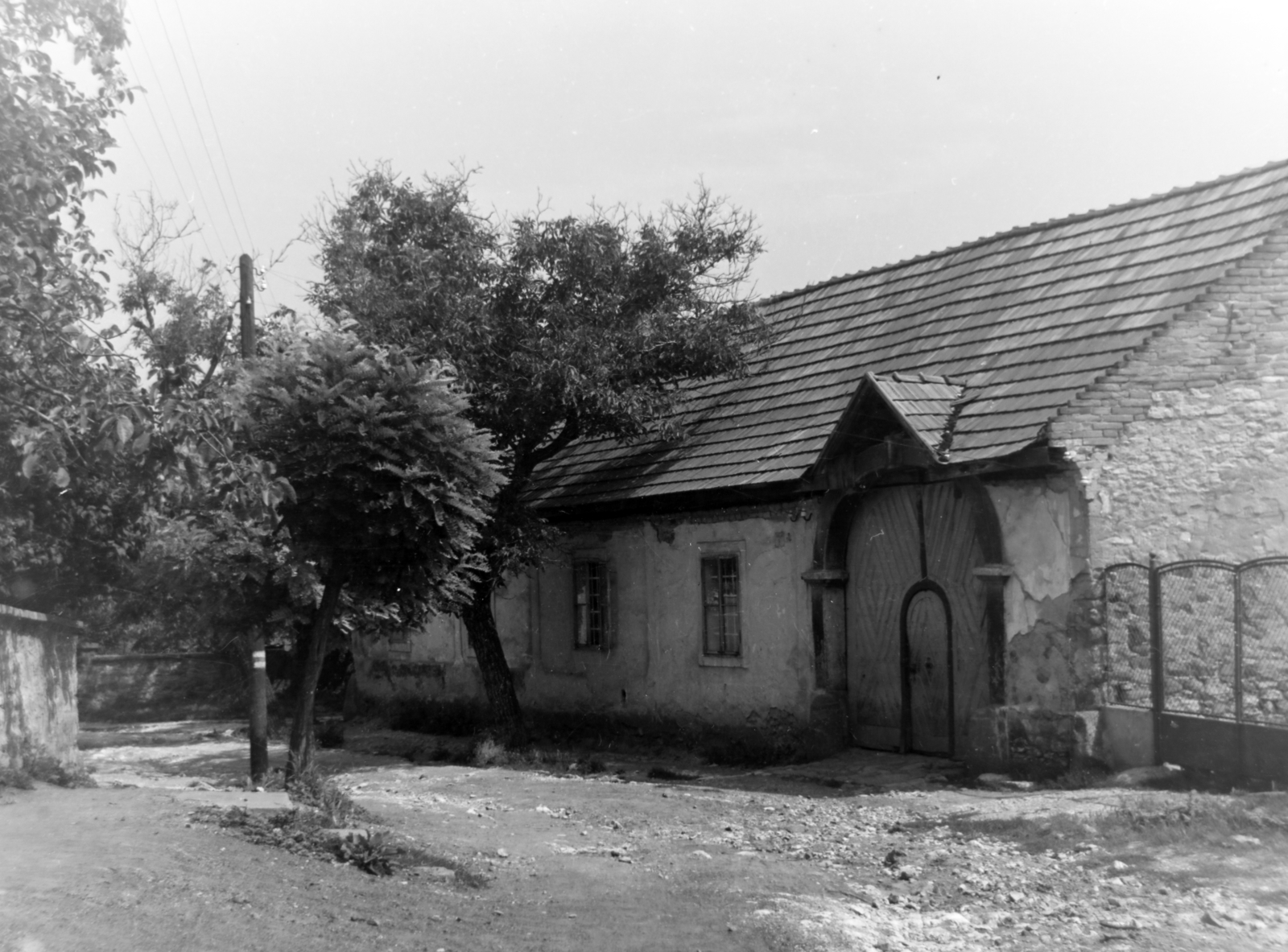 1955, Keveházi János, house, gate, Fortepan #197324