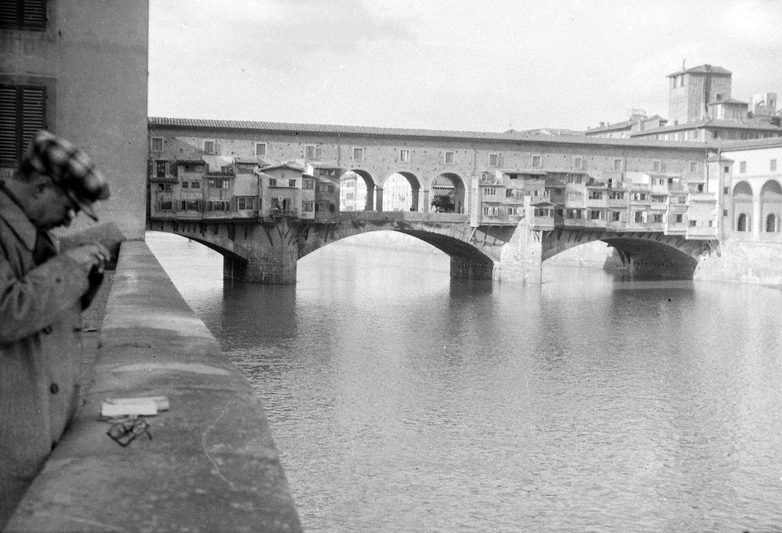 Italy, Florence, Ponte Vecchio., 1935, Fortepan, bridge, stone bridge, arch bridge, Neri di Fioravante-design, Taddeo Gaddi-design, Fortepan #19756