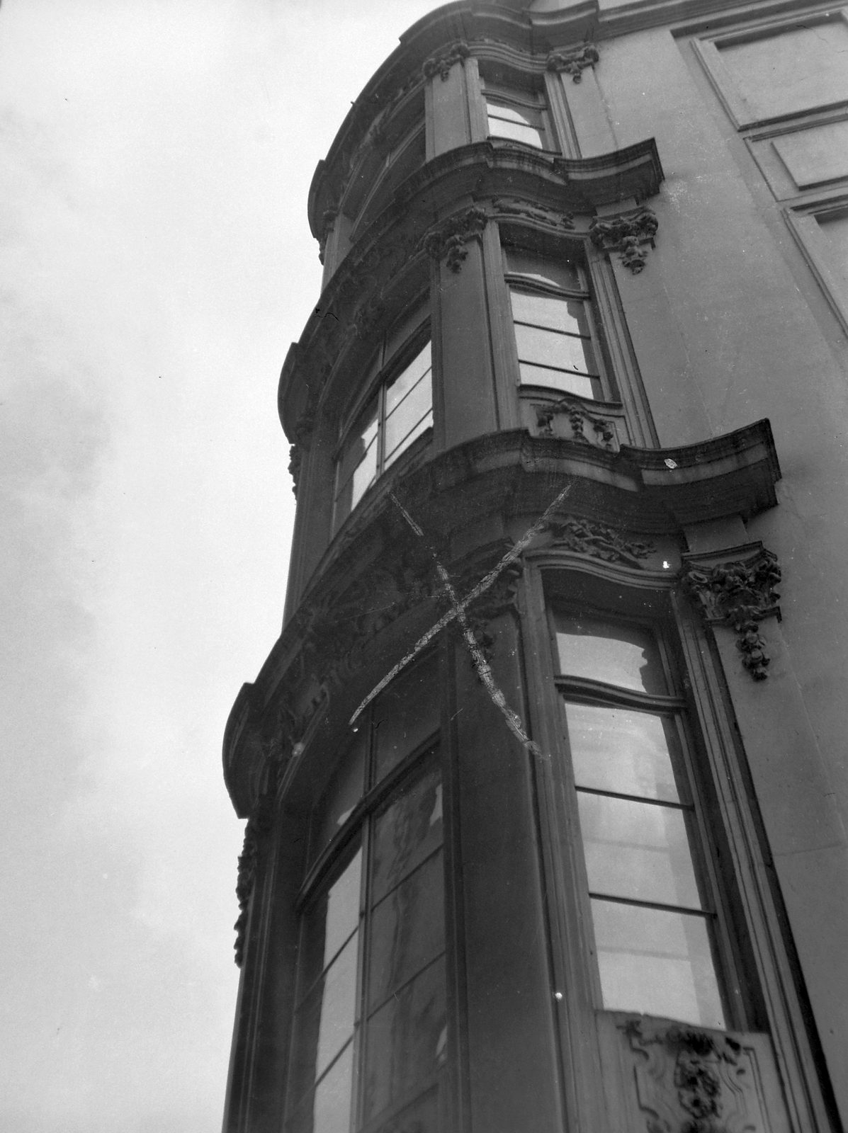 1942, Wein Sarolta, cornerhouse, Fortepan #19762