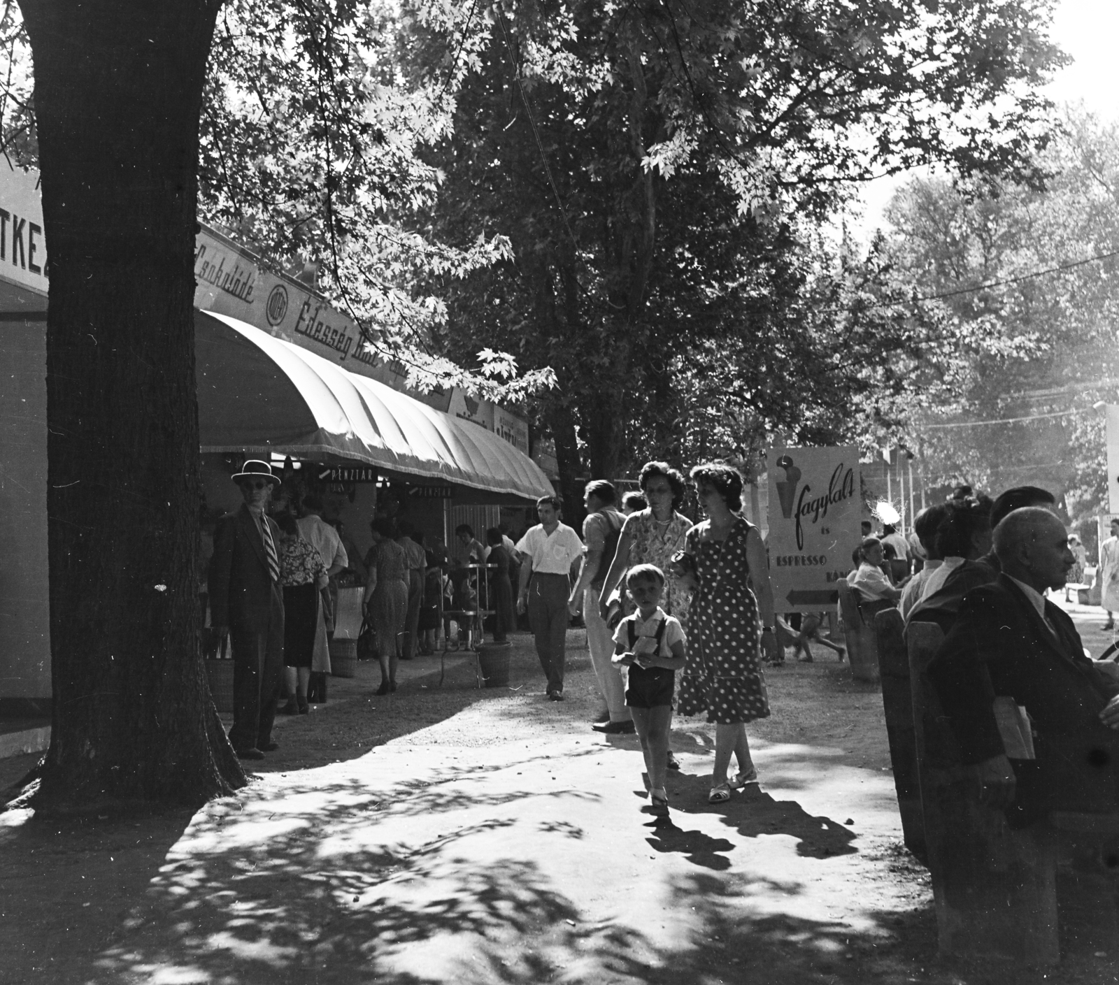 Hungary, Budapest XIV., 1958, Keveházi János, Budapest, visitors, photo aspect ratio: square, Fortepan #197630