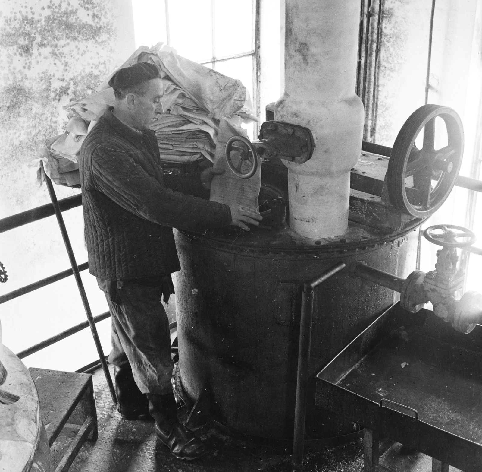 1959, Keveházi János, worker, engine room, Fortepan #197751