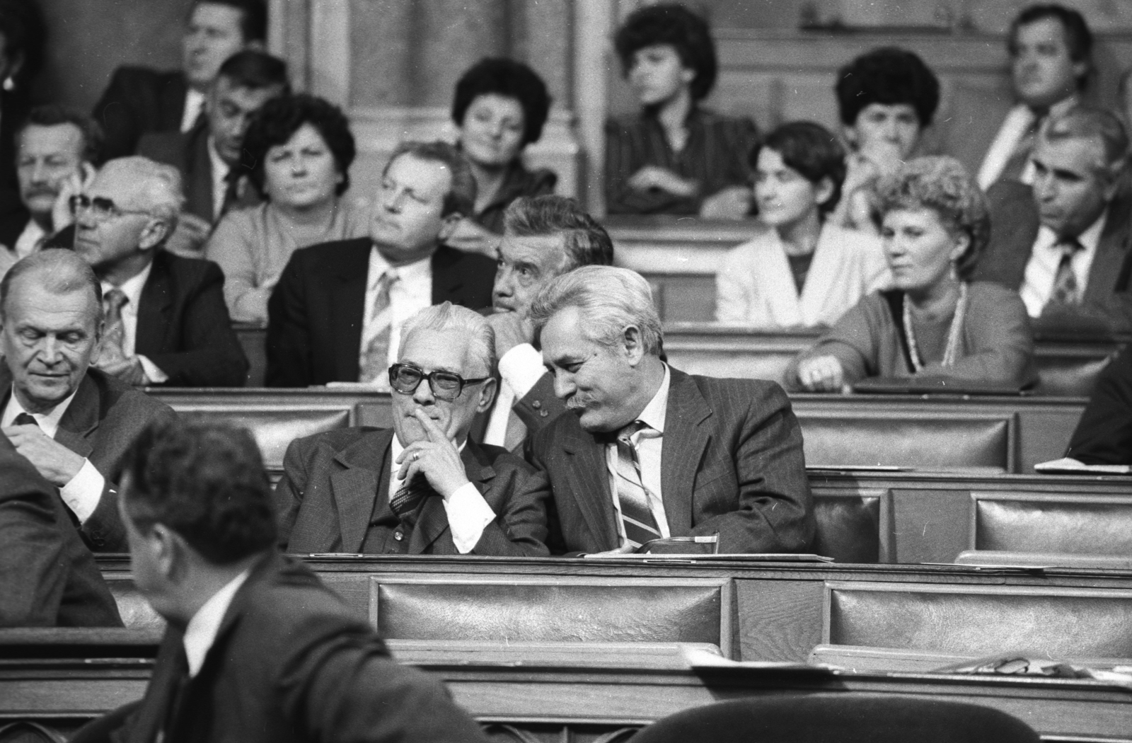 Hungary, Budapest V., Országház, az Országgyűlés ülése., 1986, Szalay Zoltán, Budapest, Fortepan #198211