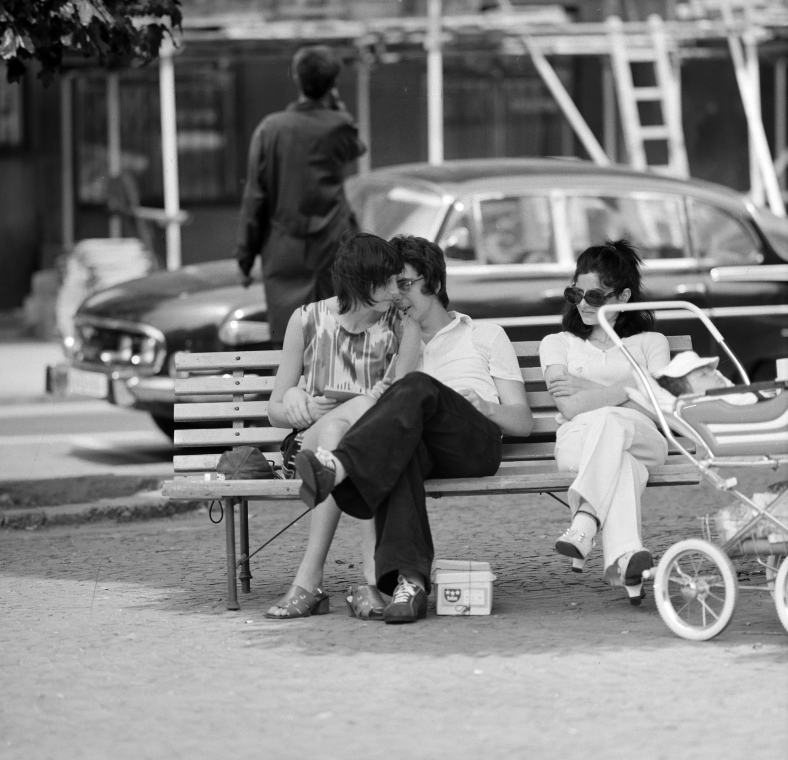 1973, Szalay Zoltán, baby carriage, Fortepan #198350