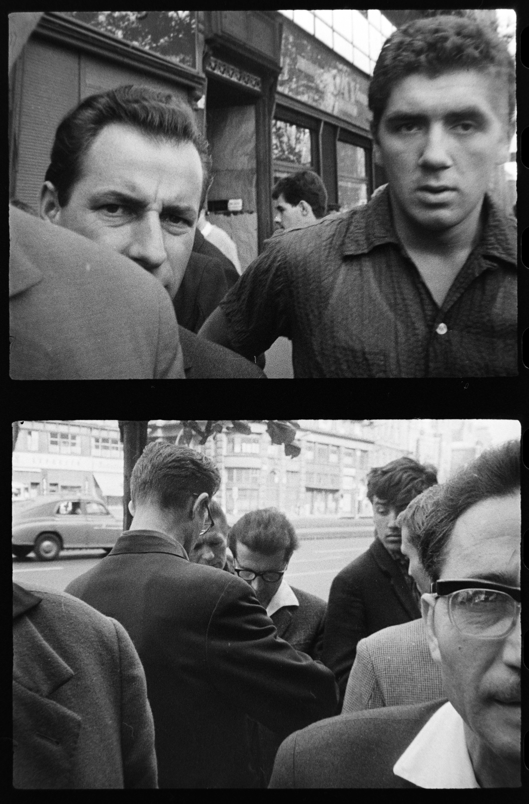 Hungary, Budapest V., seftelők (engedély nélküli üzletelők) a Károly (Tanács) körút 24., a Bizományi Áruház Vállalat Műszaki Boltja előtt., 1965, Szalay Zoltán, Budapest, picture in picture, Fortepan #198599