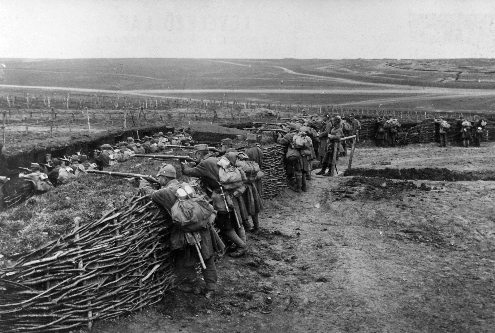 Első világháború, lövészárok., 1916, Fortepan, First World War, eastern front, trench, military, weapon, gun, Fortepan #19909