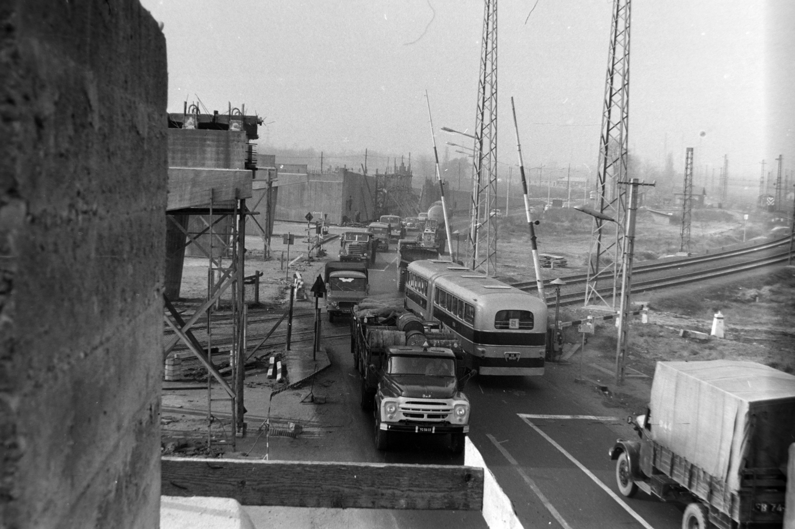 Magyarország, Budapest X., a Jászberényi úti felüljáró építkezése., 1972, Szalay Zoltán, Budapest, Fortepan #199194