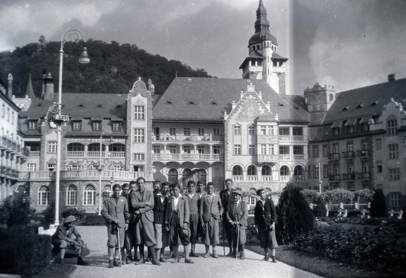 Hungary, Lillafüred, Miskolc, Palotaszálló a park felől., 1931, Anders Gyula, tableau, Fortepan #199265