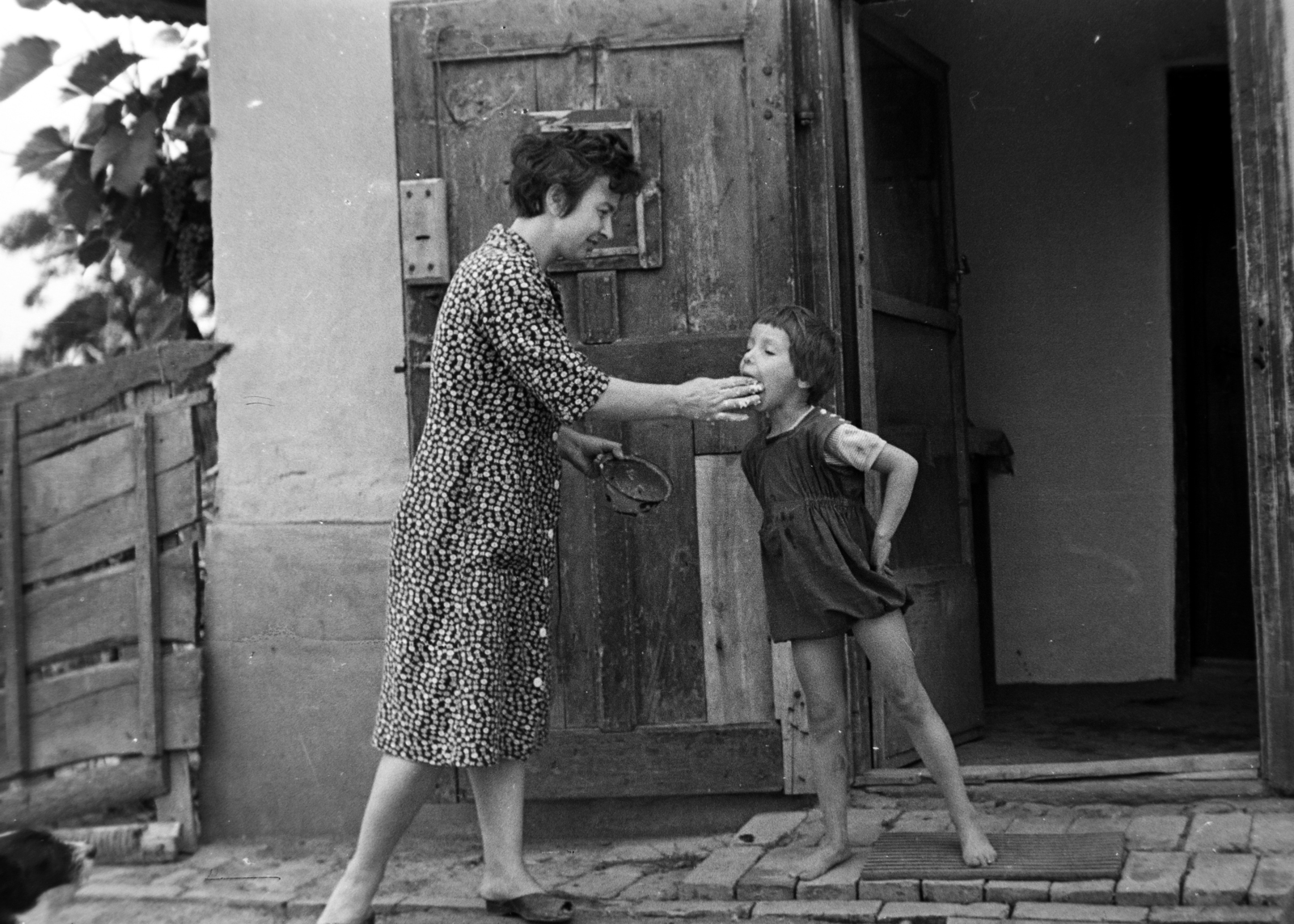 1963, Antal Gábor, mother, girl, Fortepan #199385