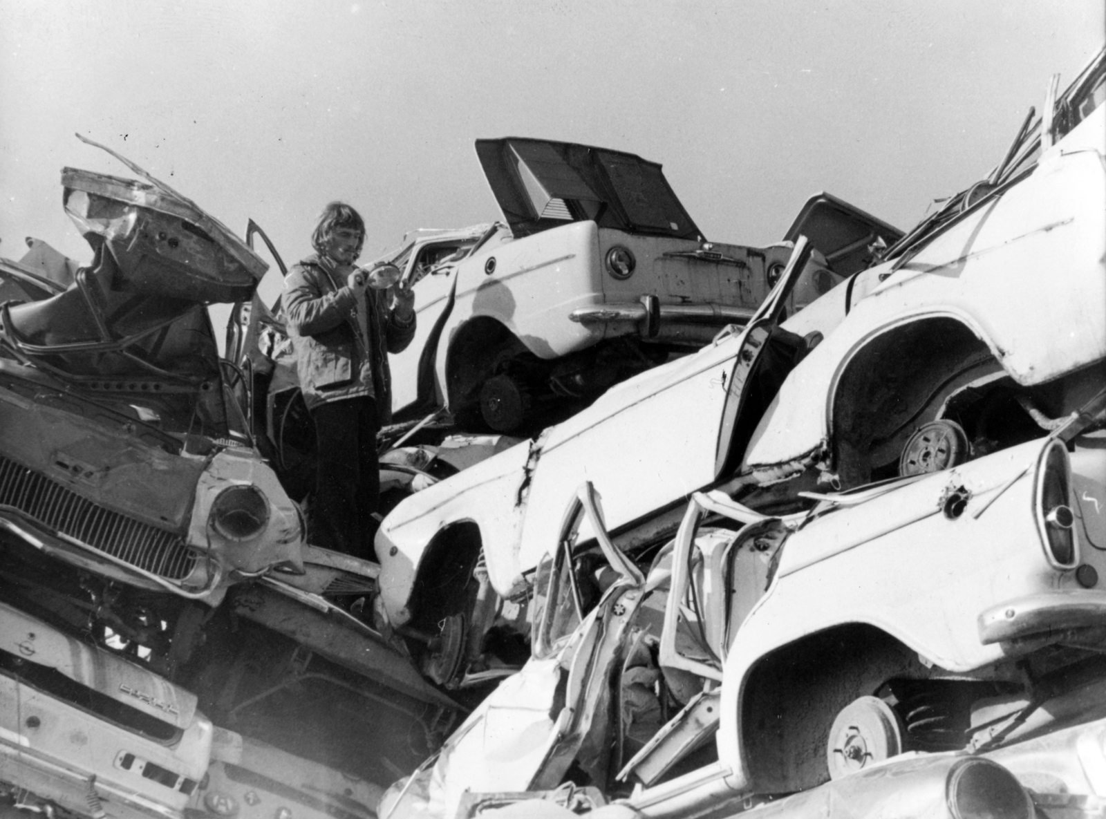 1967, Antal Gábor, járműroncs, Opel-márka, Simca Aronde, Simca 1000, Simca-márka, Fortepan #199410