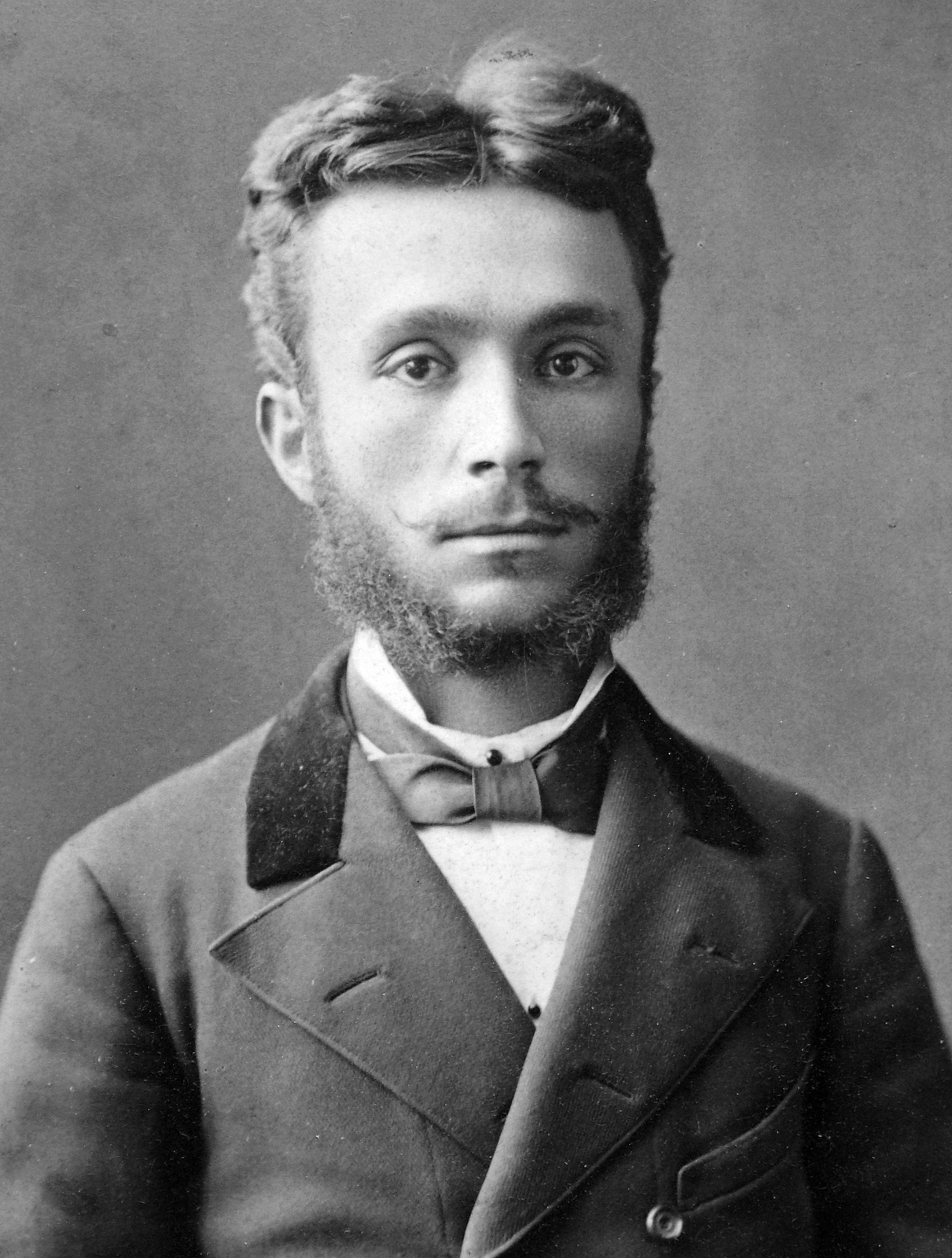 1900, Fortepan, portrait, fashion, moustache, man, beard, double-breasted coat, Fortepan #19964