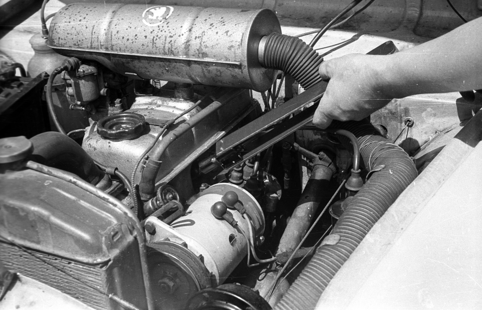 1968, Bernhardt, Skoda-brand, Fortepan #199699