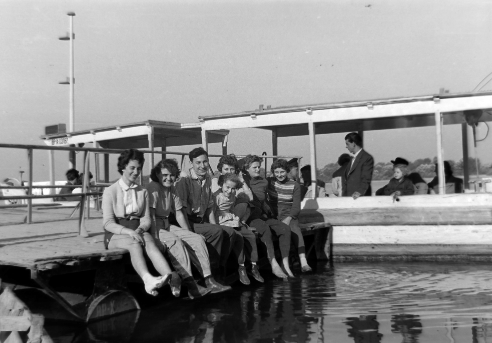 1960, Dénes János, port, water bus, Fortepan #200126