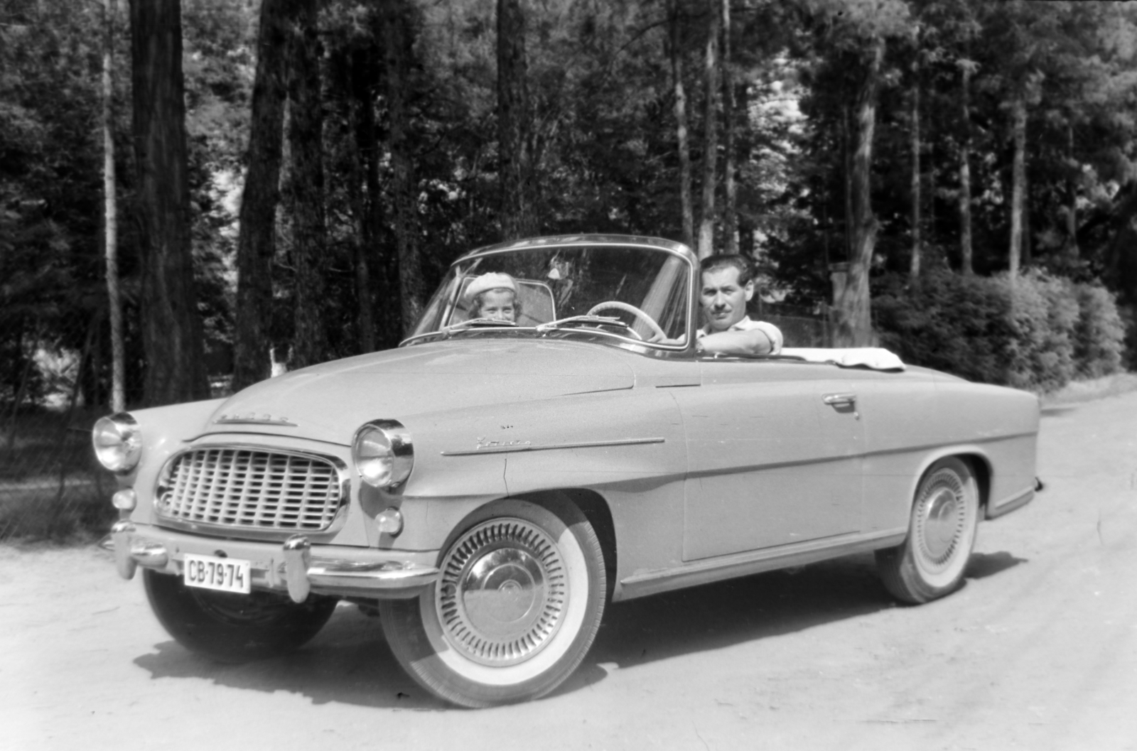 1962, Dénes János, automobil, rendszám, Skoda Felicia, Fortepan #200129