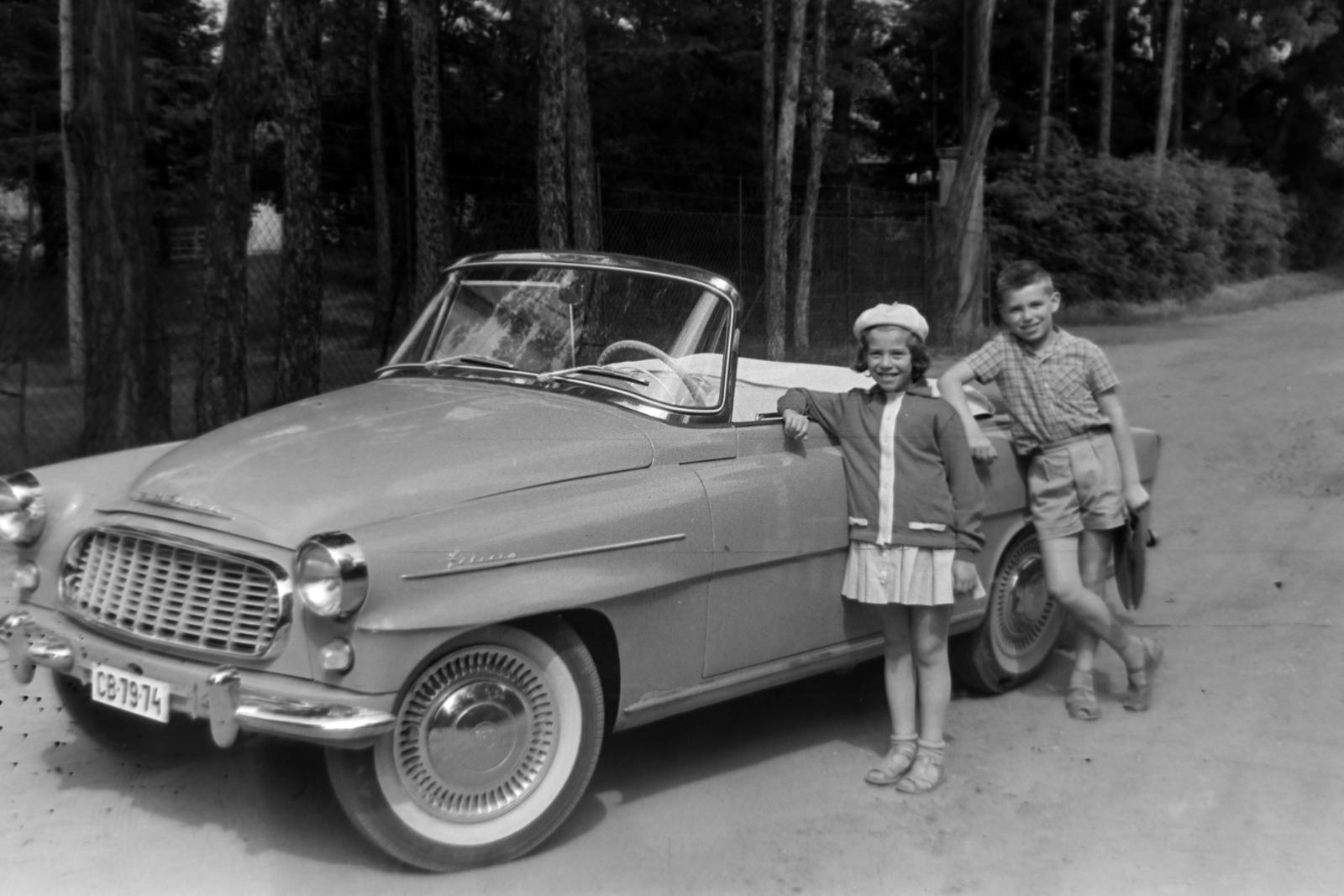 1962, Dénes János, Skoda-brand, number plate, Fortepan #200132