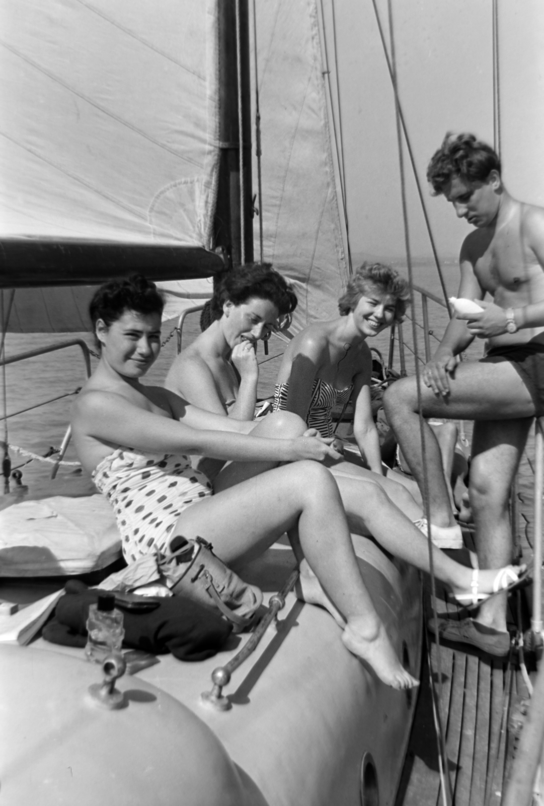 Hungary,Lake Balaton, 1962, Dénes János, Fortepan #200146