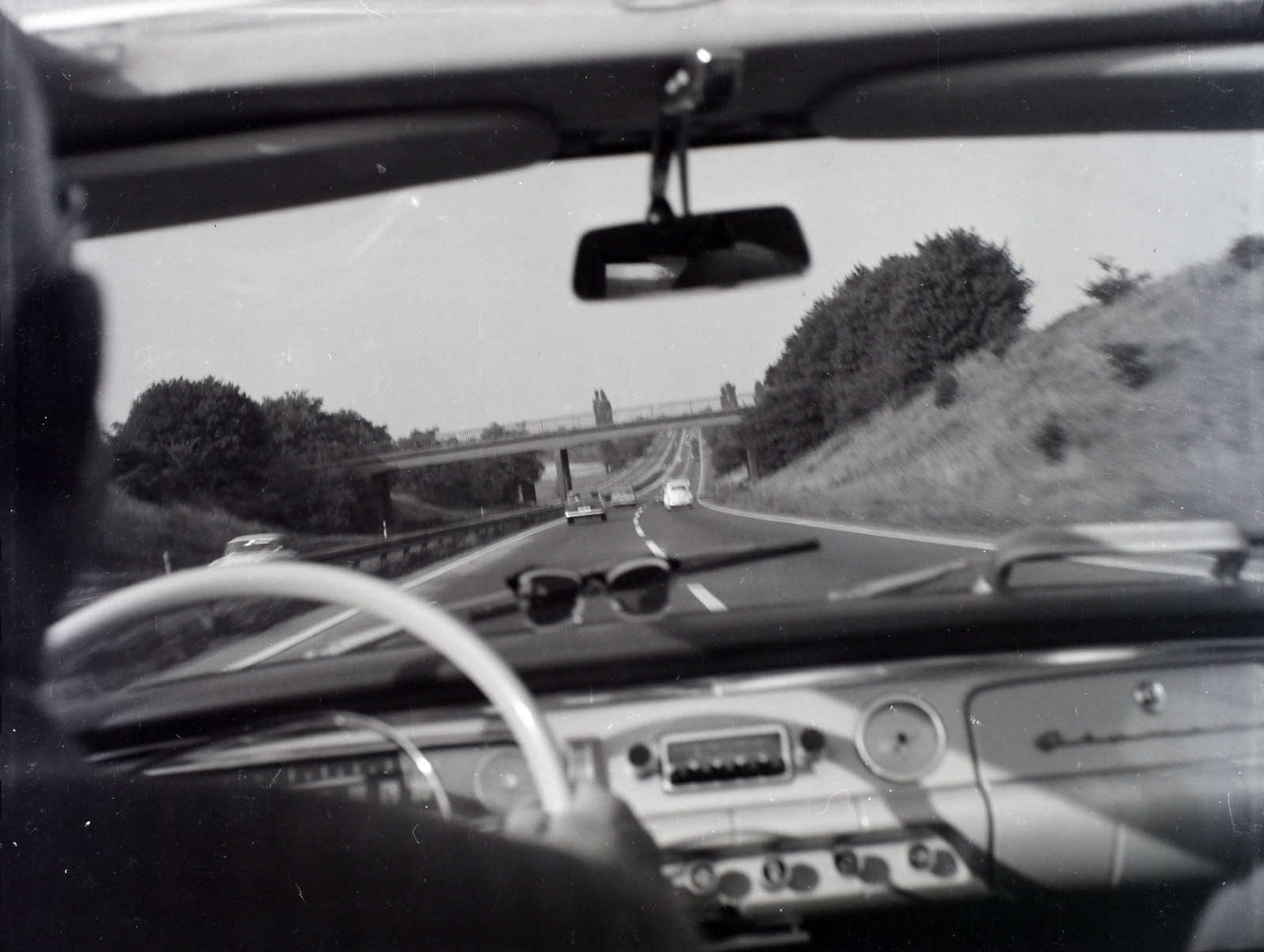 1963, Fejes Ágota, FRG, highway, Fortepan #200523