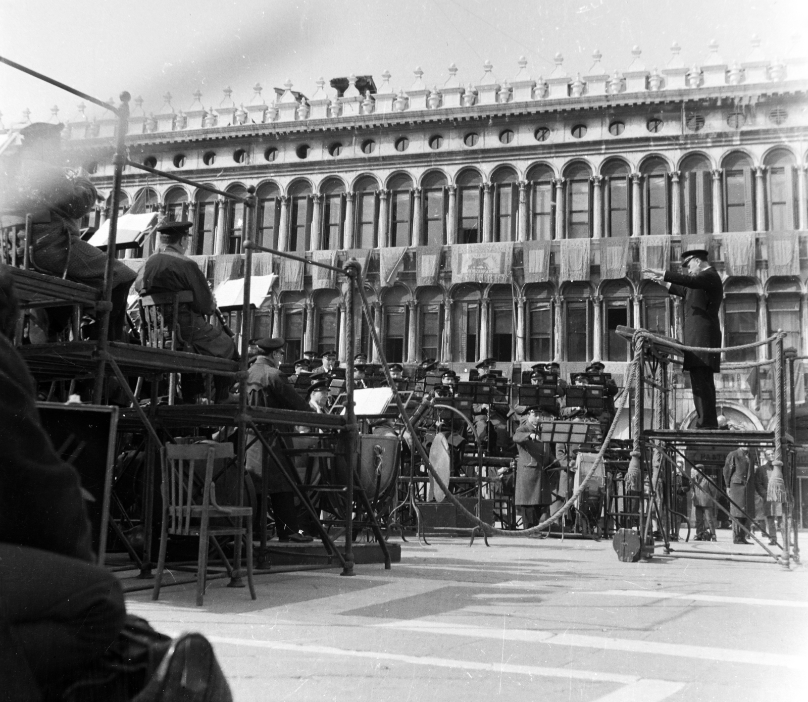 Italy, Venice, Szent Márk tér, háttérben a Prokurátori Palota., 1968, Fekete Mihály, Fortepan #200569