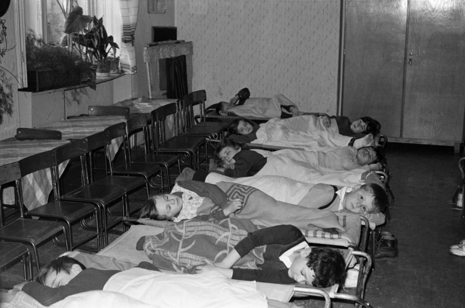 1972, Földvári Mihály, óvoda, csendes pihenő, Fortepan #200642
