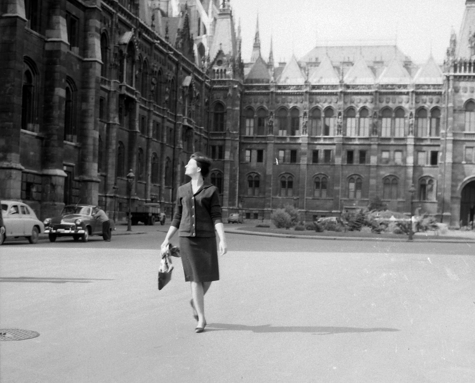 Hungary, Budapest V., Kossuth Lajos tér, a Parlament épülete., 1960, Kotnyek Antal, Imre Steindl-design, parliament, Neo-Gothic-style, eclectic architecture, Budapest, Fortepan #20088