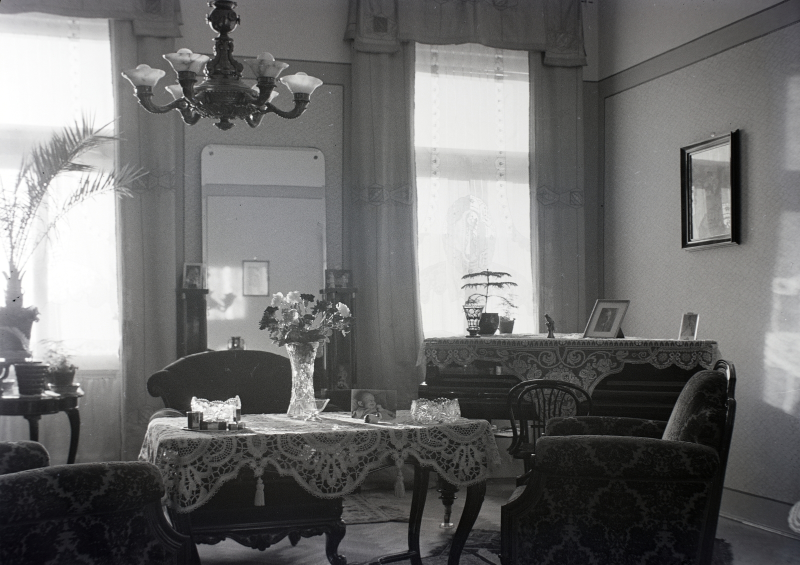 1937, Gara Andor, living room, Fortepan #201209