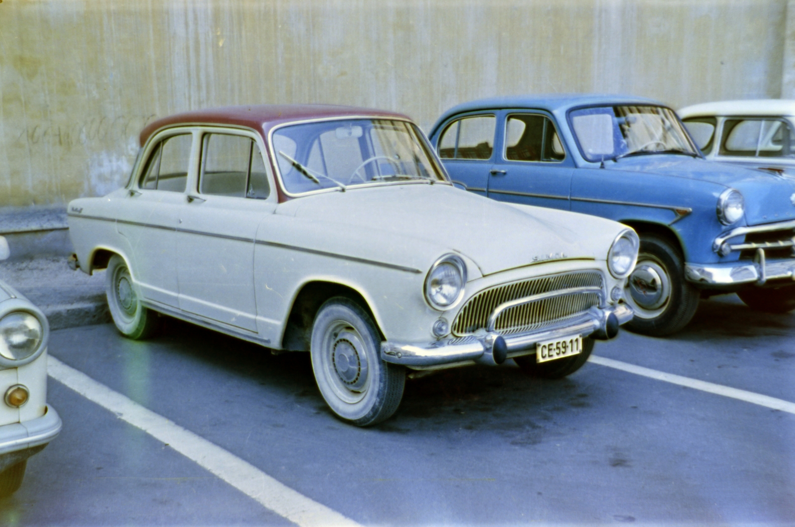 1961, Gömöri család, színes, automobil, rendszám, Simca-márka, Fortepan #201432