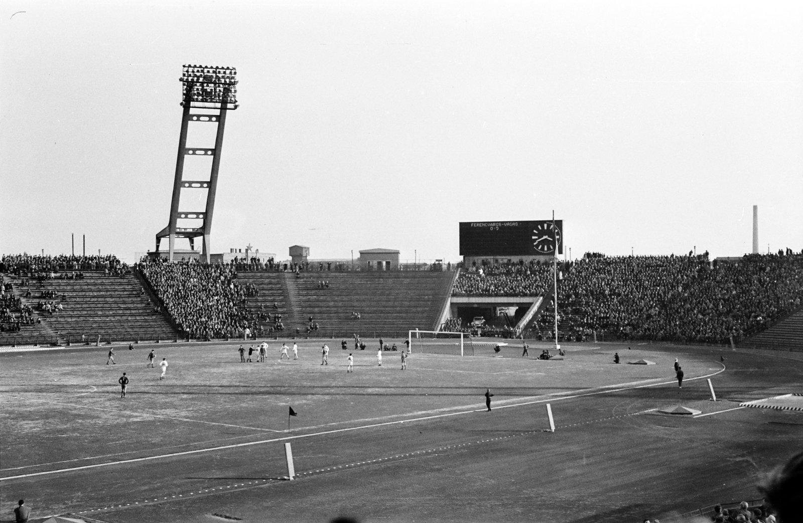 Hungary, Népstadion, Budapest XIV., Ferencváros - Vasas bajnoki labdarúgó-mérkőzés., 1961, Handa család, Budapest, Fortepan #201615
