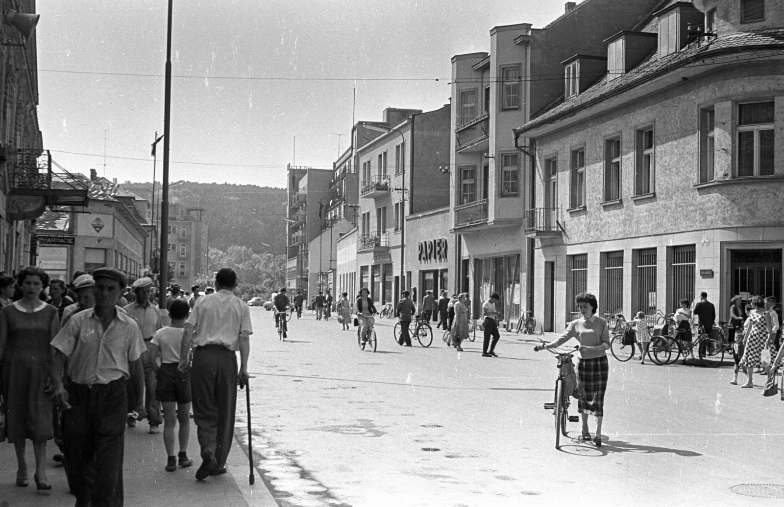 Szlovákia, Pöstyén, Winterova ulica., 1963, Jakab Antal, Csehszlovákia, Fortepan #201668