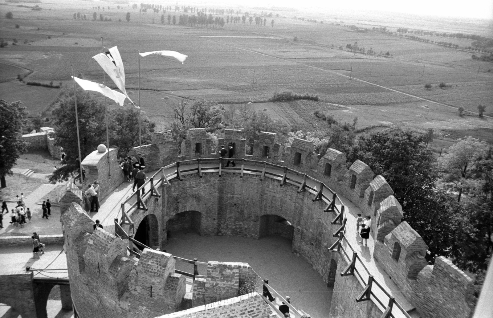 Hungary, Siklós, vár, a délnyugati körbástya., 1966, Jakab Antal, Fortepan #201751